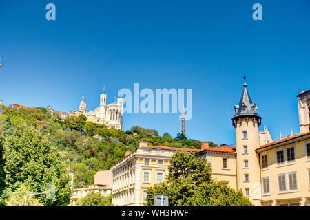 Lyon, das historische Zentrum, HDR-Bild Stockfoto