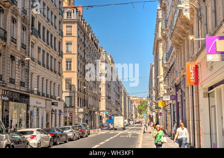 Lyon, das historische Zentrum, HDR-Bild Stockfoto