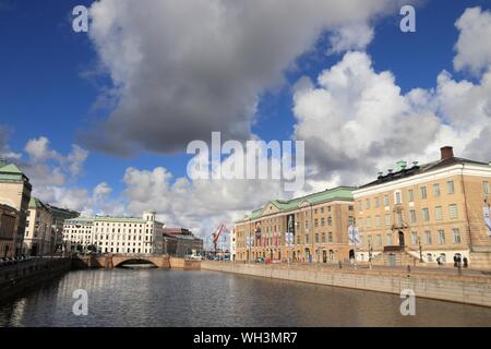 Göteborg, Schweden - 26. AUGUST 2018: Blick auf die Stadt Göteborg, Schweden. Göteborg ist die zweitgrößte Stadt in Schweden mit 1 Millionen Einwohnern in der Stockfoto