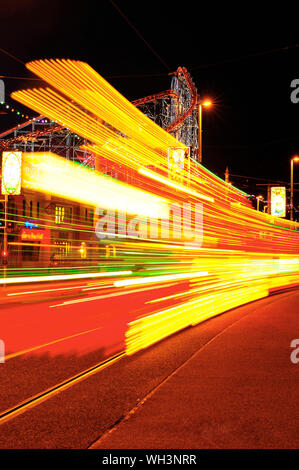 Blackpool Illuminations sind eingestellt, um für eine zusätzliche 2 Monate in 2020 zu leuchten, um Geschäft nach der Coronavirus Pandemie zu helfen.Pic von den 2019 Lichtern Stockfoto