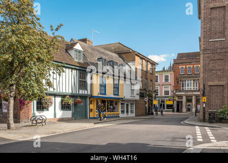 Marktplatz Hertford Stockfoto