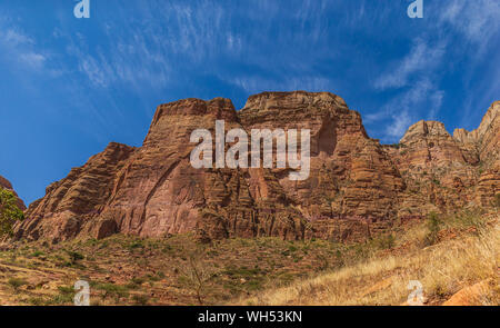 Landschaft in Gheralta in Tigray, Norden Äthiopiens. Stockfoto