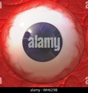 Digital gerenderte Darstellung eines abstrakten Augapfel. Stockfoto