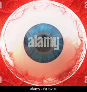 Digital gerenderte Darstellung eines abstrakten Augapfel. Stockfoto