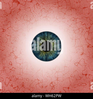 Digital gerenderte Darstellung eines abstrakten Augapfel. Stockfoto