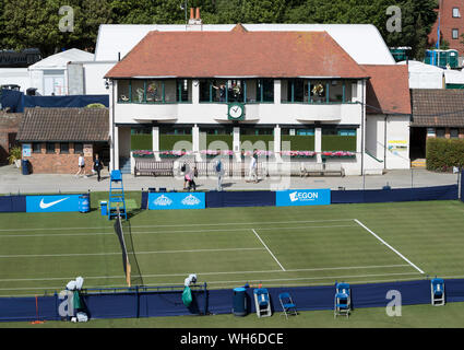 Devonshire Park Tennis Klubhaus bei Aegon International 2017, Eastbourne, England, am Freitag, den 23, Juni, 2017 - Devonshire Park. (Foto: Nick hilft Walke Stockfoto
