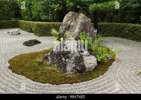 Japanischer Zen-garten in Kyoto (taizo-in) Stockfoto