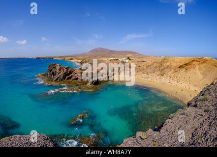 Playas de Papagayo, Lanzarote, Spanien Stockfoto