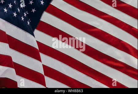 Die USA-Flagge schön Sterne winken und gestreifte Amerikanische Flagge Stockfoto