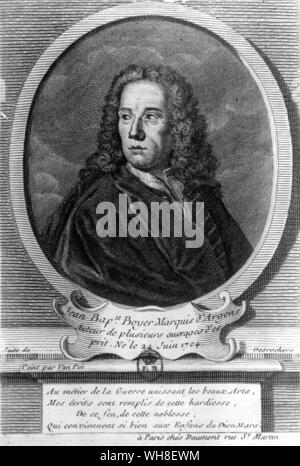 Jean Baptiste Marquis D'Argens (1703-1771). Französische politische Schriftsteller. Friedrich der Große von Nancy Mitford, Seite 124. Stockfoto