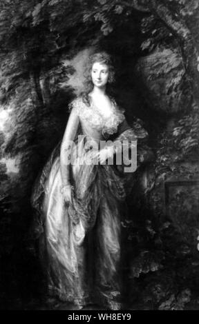 Maria Herzogin von Richmond c. 1786-7 von Thomas Gainsborough (1727-88). Englischer Maler von Porträts und Landschaften. Stockfoto