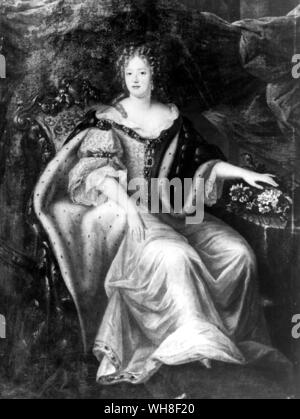 Marie Therese, Tochter des Prinzen de Condé und Grand Tochter des Grand Conde. Maria Theresia von Spanien (Französisch: Marie Thérèse) (1638-1683), Königin von Frankreich als Frau von Ludwig XIV. von Frankreich. Der Sonnenkönig von Nancy Mitford, Seite 124. Stockfoto