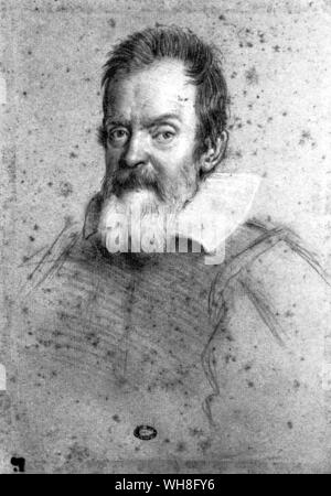 Portrait von Galileo (1564-1642), italienischer Mathematiker, Astronom und Physiker. . . Stockfoto