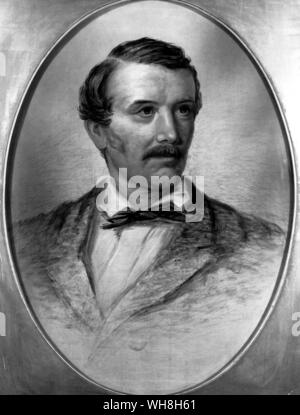 David Livingstone (1813-1873), schottischer Missionar und berühmten afrikanischen Explorer. Porträt von General Charles benötigen. Die African Adventure - eine Geschichte von Afrikas Entdecker von Timothy Severin Seite 191. Stockfoto