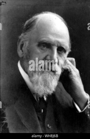 Sir Francis Frank Darwin, F.R.S. (1848-1925), ein Sohn des britischen Naturforscher Charles Darwin, folgte seinem Vater in die Botanik. Von Darwin und der Beagle von Alan Moorhead.. Francis Darwin arbeitete mit seinem Vater auf Experimente, die sich mit der Bewegung, speziell Phototropismus und Co - die Kraft der Bewegung in Pflanzen verfasst (1880). Die Experimente zeigten, dass die koleoptile eines jungen Gras Sämling sein Wachstum in Richtung Licht lenkt durch Vergleich der Antworten von Sämlingen mit überdachte und offene coleoptiles. Diese Beobachtungen würde später zur Entdeckung von auxin führen.. . . . Stockfoto