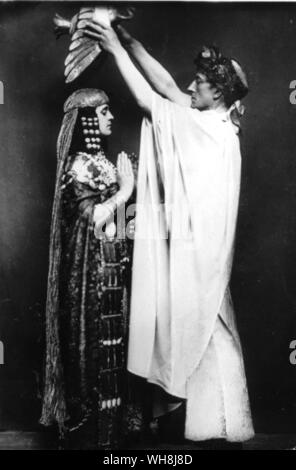 Sphinx Szene in Caesar und Cleopatra zu George Bernard Shaw Stockfoto