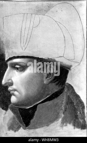 ... Eine Dicke ist die Maske des Selbst - wird...': Bonaparte, ca. 1808, in einem Gemälde von Jacques-Louis David. Musée Bonnat, Bayonne. Foto: Musees Nationaux Stockfoto