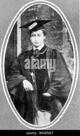 Die Prince of Wales (später König Edward VII.) als Student an der Oxford Stockfoto