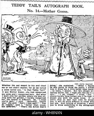Teddy Schwänze aus Daily Mail vom 9. Oktober 1928 Seite 23 Stockfoto