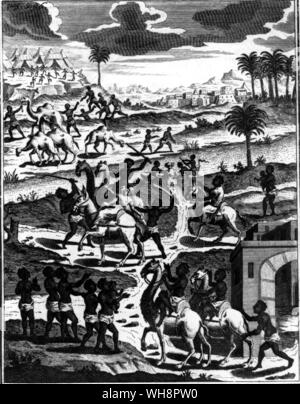 Sennar im frühen 18. Jahrhundert. Von Krump die Hober und Feuchtbahrer Palm-Baum desz Heiligen Evangelik Stockfoto