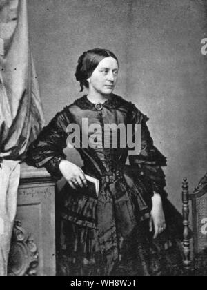 Clara Josephine Schumann (1819-1896), die Tochter des Klavierlehrerin Friedrich Wieck später Robert Schumann zu heiraten.. Deutsche Pianist und Komponist Stockfoto