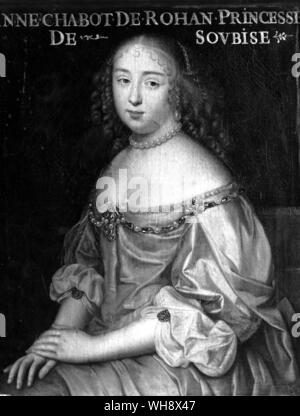 Anne de Rohan-Chabot, Princesse de Soubise, französische Schule, 17. Stockfoto