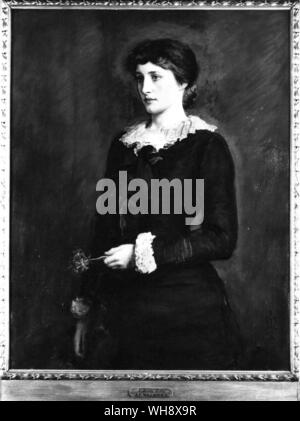 Ein Jersey Lily (Lillie Langtry) (Emilie Charlotte 1853-1929 englische Schauspielerin Gemälde von John Everett Millais 1829-1896.. Herrin Edward VII. Stockfoto