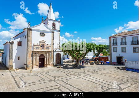 Santa Maria Kirche, Obidos, Leiria District, Estremadura, Portugal, Europa Stockfoto