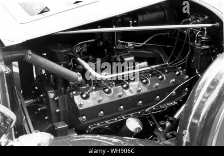 Motor Detail aus der Packard V 12. Stockfoto