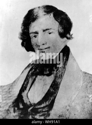 Jed Smith, mountain man außergewöhnliche.. Jedediah Strong Smith 1798-1831 Pelz Trapper und Explorer war der erste weiße Mann bekannt, der Great Salt Lake desert gekreuzt zu haben Stockfoto