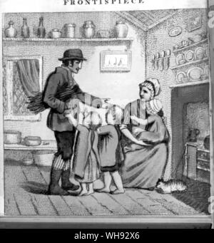 Kupferstiche von Frau in Dorset denken, bevor Sie sprechen oder Die Drei Wünsche 1809 Stockfoto