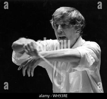 Sir Michael Tippett 1980.. Stockfoto