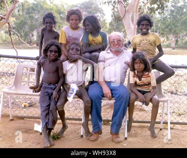 Beswick Schule Schulpflicht für Jungen Aborigines Stockfoto