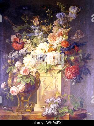 Vase mit Blumen Stockfoto