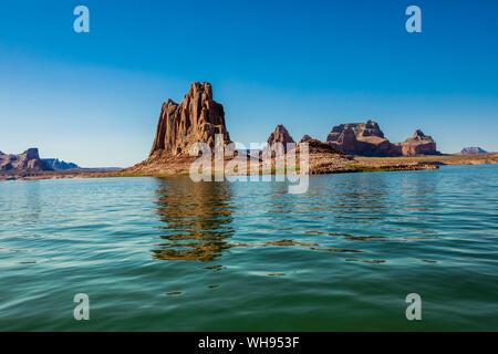 Schönen Lake Powell, Grenze von Arizona und Utah, Vereinigte Staaten von Amerika, Nordamerika Stockfoto