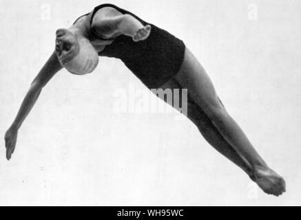 Marjorie Geshing Gewinner des Sprungbrett tauchen bei Olympia Berlin 1936 Stockfoto