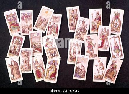Tarot-Karten Stockfoto