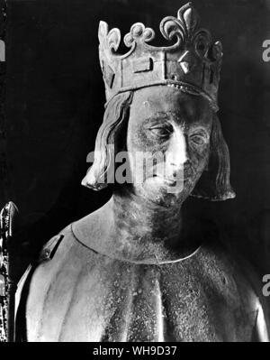 Charles (V) der Weise (1337-1380). König von Frankreich von 1364. Er war Regent während der Gefangenschaft seines Vaters, Johann II., in England 1356-1360 und wurde König auf Johannes' Tod. Er eroberte fast alle Frankreich aus England 1369-80. Stockfoto