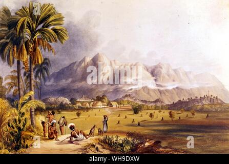 Kein Vorposten von Spanien war Entlegeneren, mehr verarmt oder mehr gefürchtet als Esmeralda. Im Humboldt's Tag markiert das Ende der bekannten Welt und wurde als Ort der Verbannung gelten." Stockfoto
