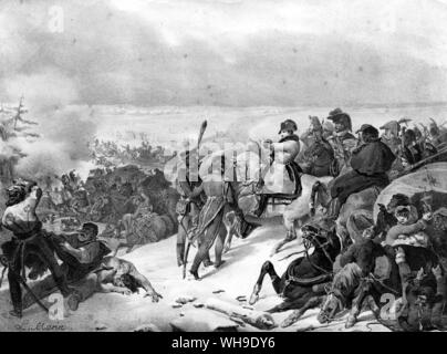 Die Grande Armee zieht sich aus Russland im Jahr 1812 Stockfoto