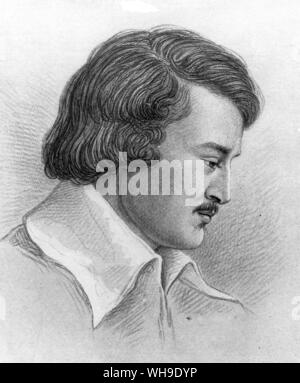 Jean Louis Agassiz im Alter von 19 Jahren (1807-1873). Schweizer geboren, US-Paläontologe und Geologe, der die Idee der Eiszeit entwickelt. Humboldt und den Kosmos, Seite 225. Stockfoto