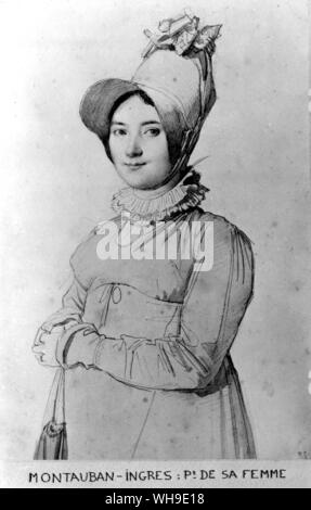 Frau Jean-Auguste-Dominique Ingres, Ehefrau des 18. Jahrhunderts französischer Künstler. Stockfoto