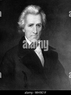 Präsident Andrew Jackson (1767-1845), 7. der Präsident der USA 1829-1837, ein Demokrat. Stockfoto