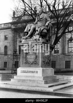 Alexander von Humboldt (1769-1859), deutscher Geophysiker, Botaniker, Geologe und Schriftsteller. Stockfoto