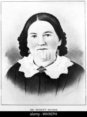 Nancy Elliott Edison, die Frau von Samuel Edison und Mutter von uns Thomas Edison, die uns Wissenschaftler und Erfinder. Stockfoto