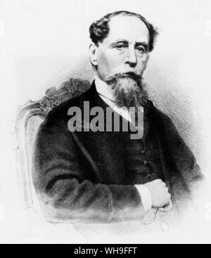 Charles Dickens (1812-1870), englischer Schriftsteller. Stockfoto