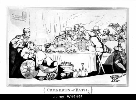 Thomas Rowlandson (1757-1827), englischer Maler und Illustrator, ein Karikaturist der Georgischen sozialen Leben. Stockfoto