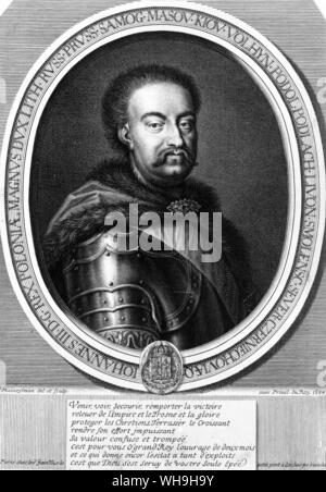 Jan Sobieski, König Johann III. von Polen (1624-1696), König von 1674. Stockfoto