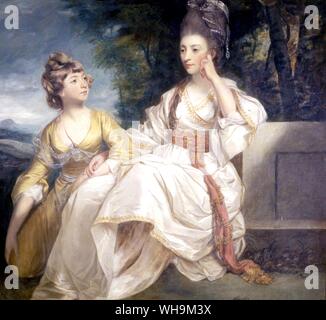 Frau Thrale und ihre Tochter Hester von Sir Joshua Reynolds (Queeney) 1781 Stockfoto