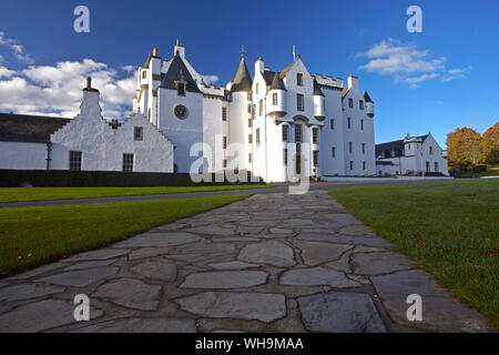 Blair Castle, Stammsitz des Clan Murray, Blair Atholl, Perthshire, Schottland, Großbritannien, Europa Stockfoto